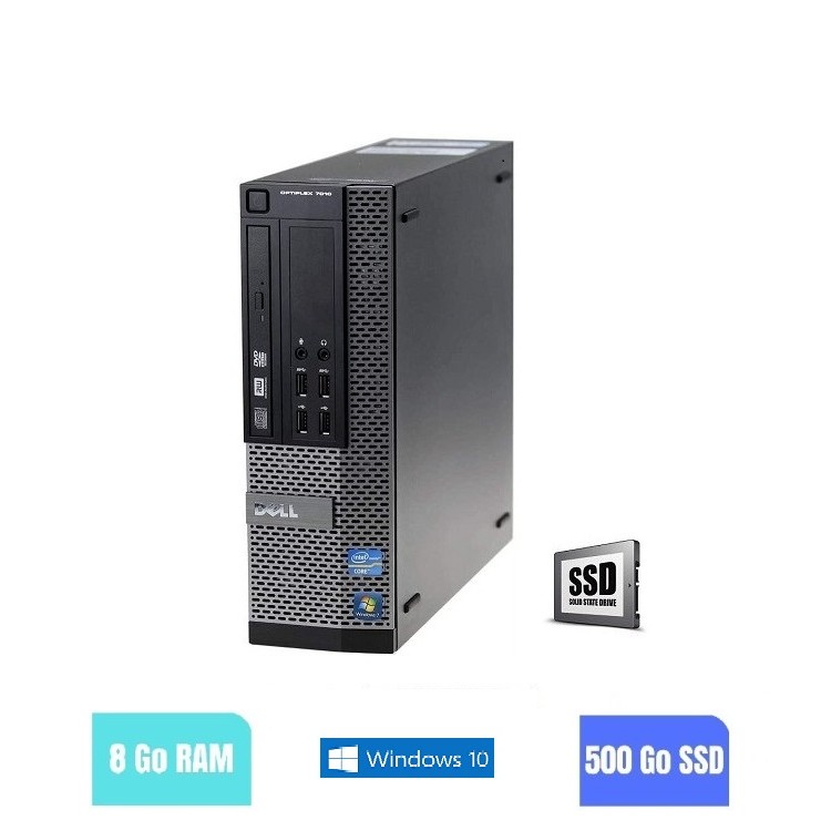 UC DELL OPTIPLEX 7010 SFF  Windows 10 - Core I5 - SSD 500 go - Ram 8 Go - N°060912