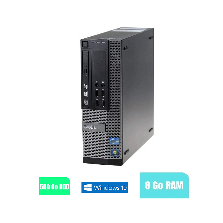 UC DELL OPTIPLEX 7010 SFF  Windows 10 - Core I5 - HDD 500 go - Ram 8 Go - N°060913