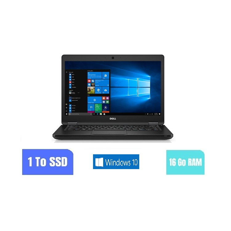 DELL E5480 Core I5 Sous Windows 10 - SSD 1 TO - Ram 16 Go - WEBCAM - N°230907