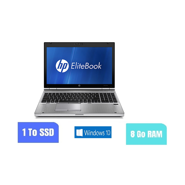 HP ELITEBOOK 8560P sous Windows 10 - Core i5 - 8Go RAM - SSD 1 TO  - N°270905