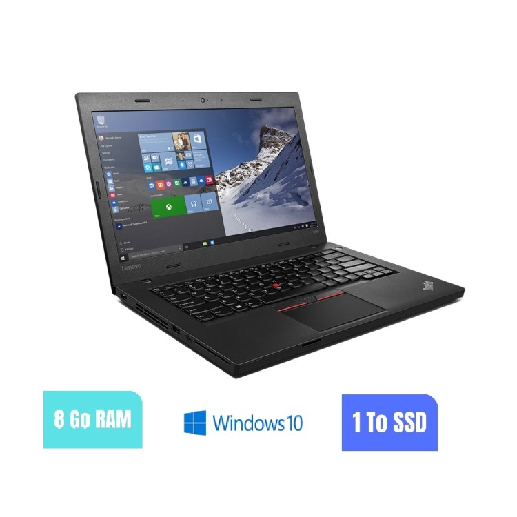 LENOVO L460 I3 - 8 Go RAM - 1 TO SSD - Windows 10 - N°270908