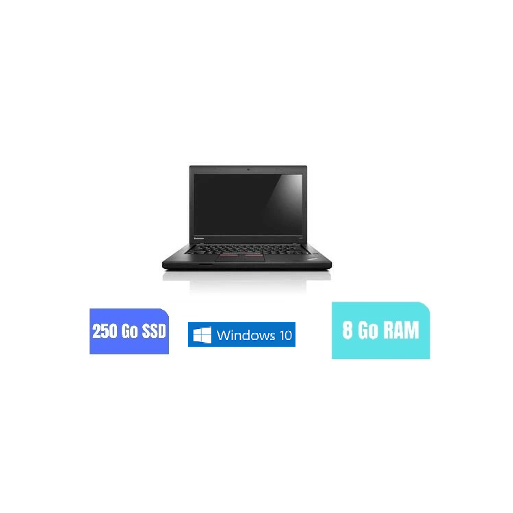 LENOVO L450 - 8 Go RAM - 250 GO SSD - Windows 10 - N°280901