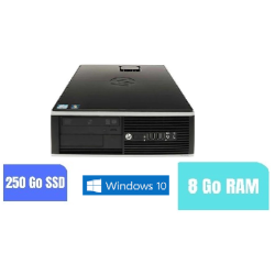 PC DE BUREAU COMPAQ 8100 ELITE SFF - Sous Windows 10 - Ram 8 Go - SSD 250 GO -  Core I7 - N° 290903