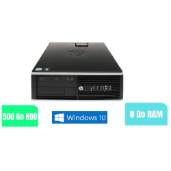 PC DE BUREAU COMPAQ 8100 ELITE SFF - Sous Windows 10 - Ram 8 Go - HDD 500 GO -  Core I7 - N° 290904