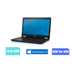 DELL E5470 - 16 Go RAM - 500 GO SSD - Windows 10 - N°300905