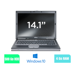 DELL D630 - 4 Go RAM - 500 HDD - Windows 10 - N°160210