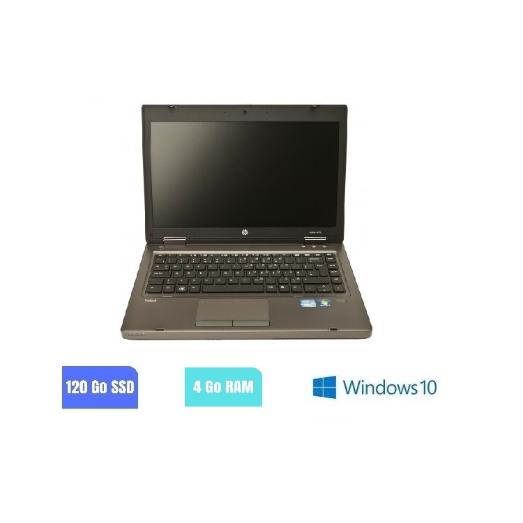 HP 6470B I5 - 4 Go RAM - SSD 120 GO - Windows 10 - N°130525