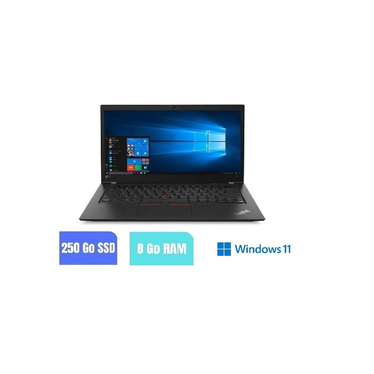 LENOVO THINKPAD T480 - I5 - WINDOWS 11 - SSD 250 GO - 8 GO RAM - N°191001