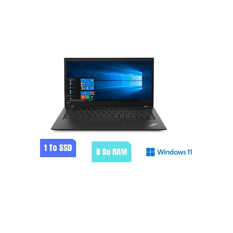 LENOVO THINKPAD T480 - I5 - WINDOWS 11 - SSD 1 TO - 8 GO RAM - N°191003