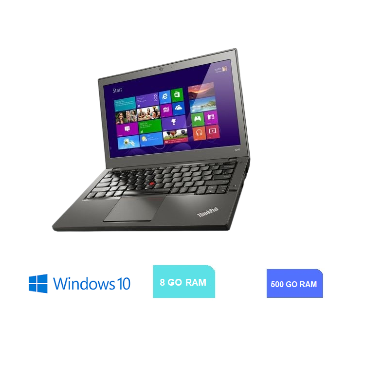 LENOVO X260 -  Core I5 - 8 Go RAM - SSD 500 GO - Windows 10  N°151210