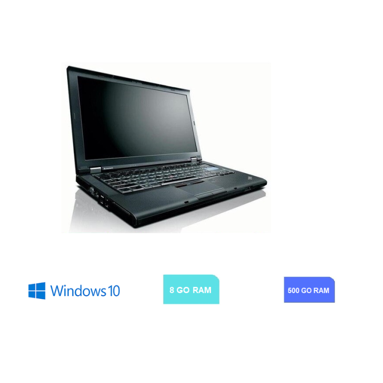 LENOVO T410 - Core I5 - 8 Go RAM - 500 GO SSD - Windows 10 - N°151218
