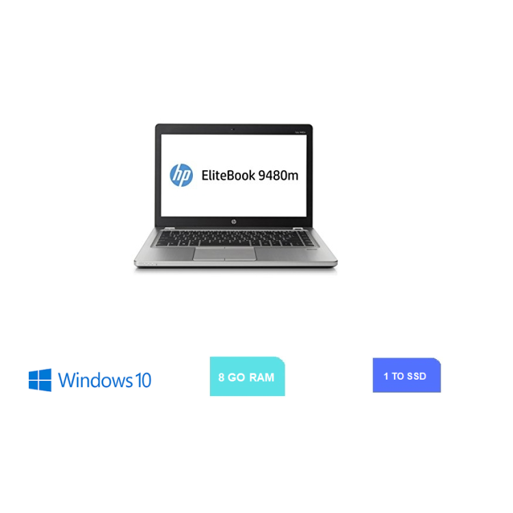 HP 9480M - Core  I5  - Ram 8 Go - SSD 1 TO -  Windows 10 N°050114
