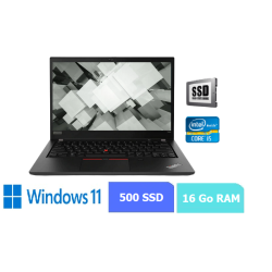 LENOVO T450 - I5 - 16 Go RAM - SSD 500 Go - Windows 11  N°130609