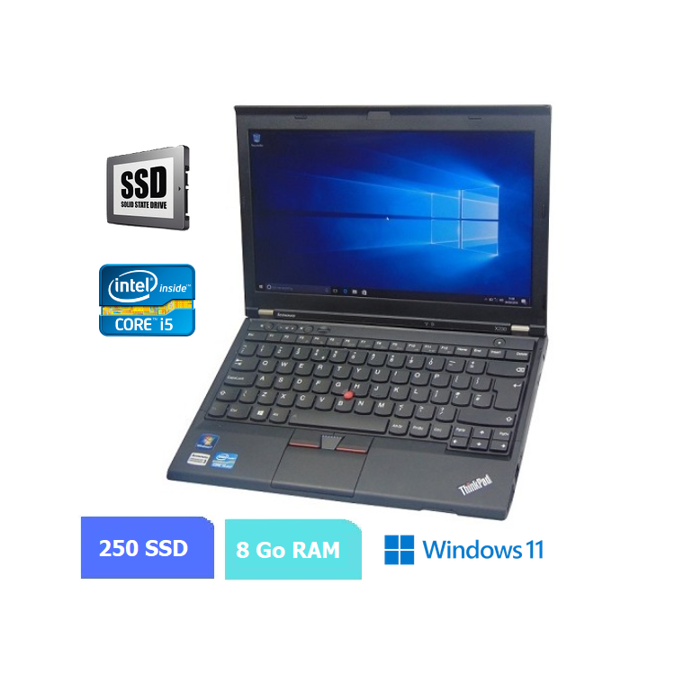 LENOVO X230 - I5 - 8 Go RAM - SDD 250 Go - Windows 10 N°140602