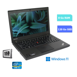 LENOVO X240 - I5 - 8 Go RAM - SSD 120 Go - Windows 11 N°140613