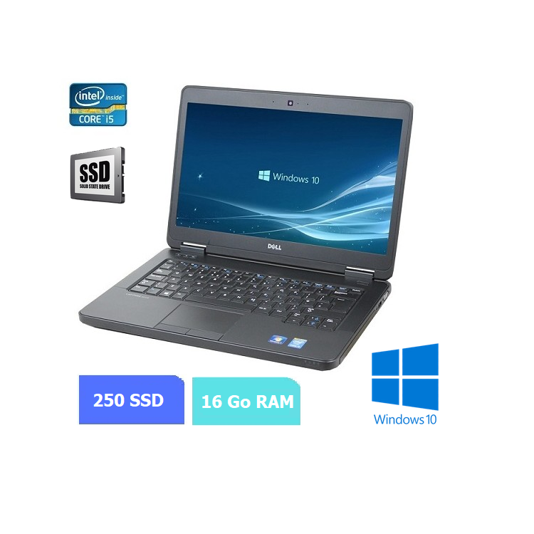 DELL E5440 - 16 Go RAM - SSD 250 Go - Windows 10 - N°150601