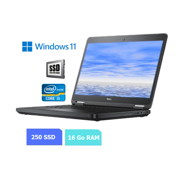 DELL E5440 - 16 Go RAM - SSD 250 Go - Windows 11 - N°150602