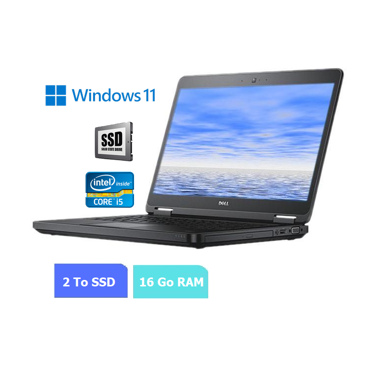 DELL E5550 - 16 Go RAM - SSD 2 To - Windows 11 - N°190613