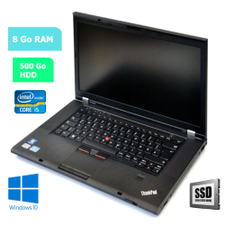 LENOVO T530 - RAM 8 Go - HDD 500 Go - WINDOWS 10 - N°190617