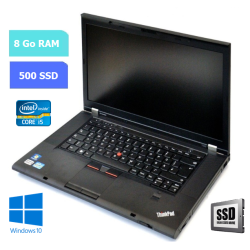 LENOVO T530 - RAM 8 Go - SSD 500 Go - WINDOWS 10 - N°200601