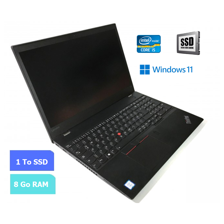 LENOVO T570 - RAM 8 Go - SSD 1 To - WINDOWS 11 - N°200615