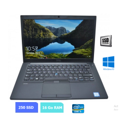 DELL E7480 - 16 Go RAM - SSD 250 Go - Windows 10 - N°220610