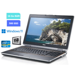DELL E6530 - 16 Go RAM - SSD 500 Go - Windows 11 - N°260603