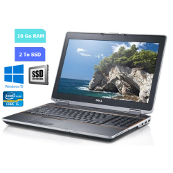 DELL E6530 - 16 Go RAM - SSD 2 To - Windows 10 - N°260608