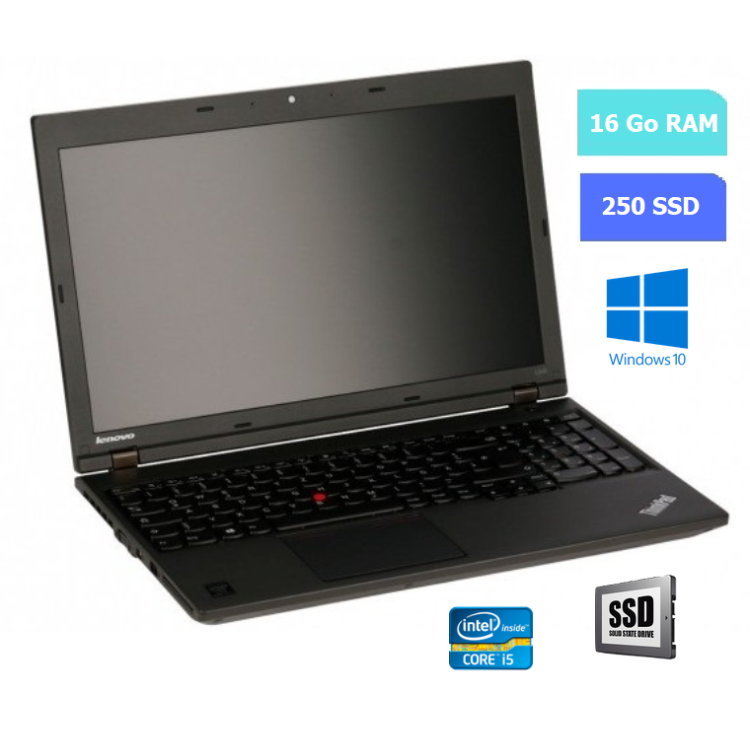 LENOVO L540 - RAM 16 Go - SSD 250 Go - WINDOWS 10 - N°270613