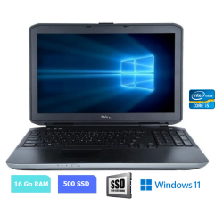 DELL E5530 - 16 Go RAM - SSD 500 Go - Windows 11 - N°290603