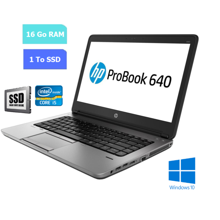 HP 840 G1 - Core I5 - Windows 10 - SSD 1 To - Ram 16 Go N°030702