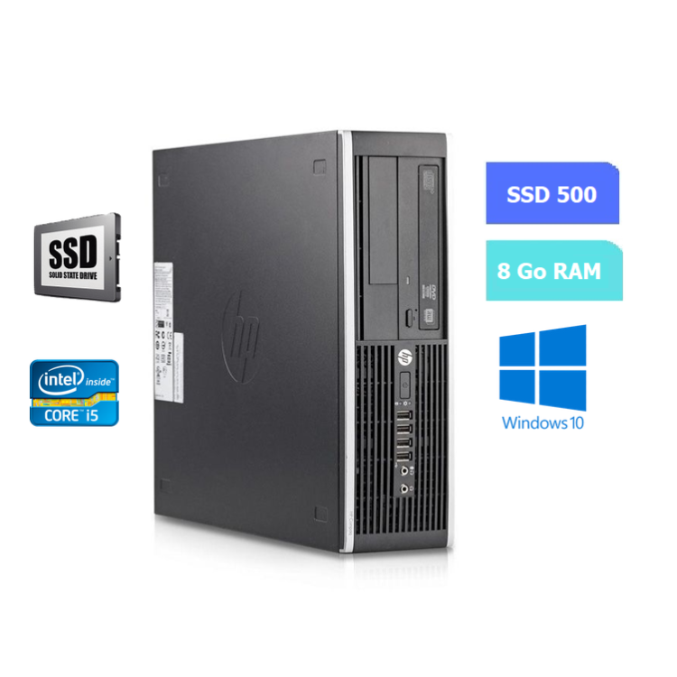 UC DE BUREAU HP 8200 ELITE I5 - RAM 8 GO - SSD 500 Go - WINDOWS 10 - N°290611
