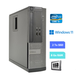 UC DE BUREAU DELL 3010 SFF core i3 - RAM 8 GO - SSD 2 To - WINDOWS 11 - N°060706