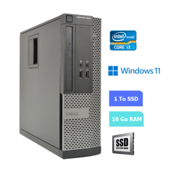 UC DE BUREAU DELL 3010 SFF core i3 - RAM 16 GO - SSD 1 To - WINDOWS 11 - N°060712