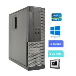 UC DE BUREAU DELL 3010 SFF core i5 - RAM 8 GO - SSD 1 To - WINDOWS 10 - N°060722