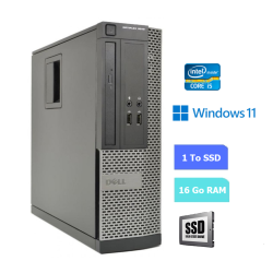 UC DE BUREAU DELL 3010 SFF core i5 - RAM 16 GO - SSD 1 To - WINDOWS 11 - N°060730