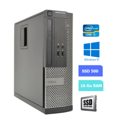 UC DE BUREAU DELL 3010 SFF core i5 - RAM 16 GO - SSD 500 Go - WINDOWS 10 - N°060734