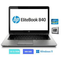 HP 840 G3 - Core I5 - Windows 11 - SSD 500 Go - Ram 16 Go - N°070713