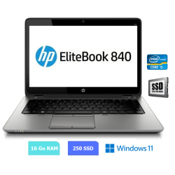 HP 840 G3 - Core I5 - Windows 11 - SSD 250 Go - Ram 16 Go - N°070714