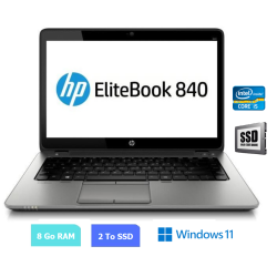 HP 840 G3 - Core I5 - Windows 11 - SSD 2 To - Ram 8 Go - N°070718