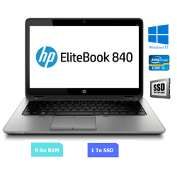 HP 840 G3 - Core I5 - Windows 10 - SSD 1 To - Ram 8 Go - N°070720