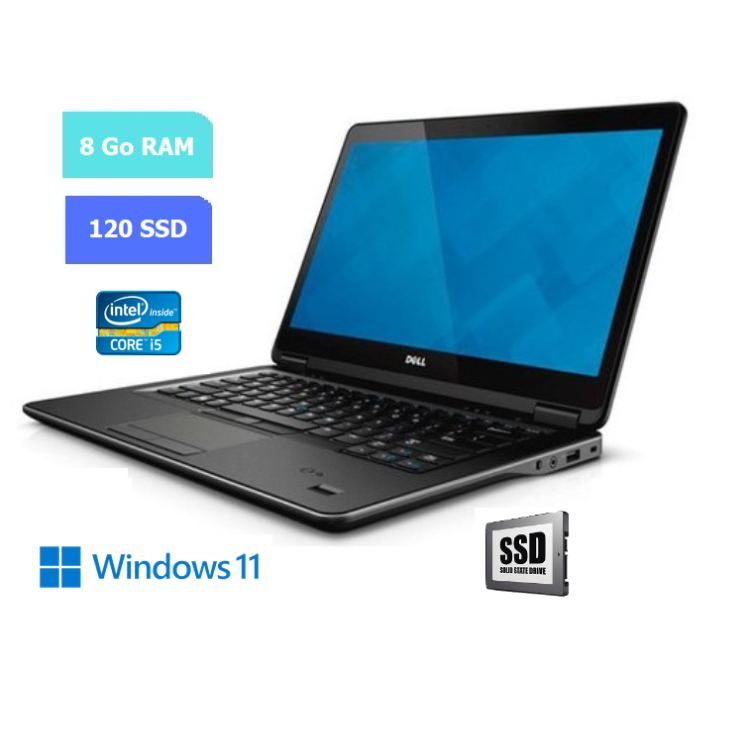 DELL E7240 - 8 Go RAM - SSD 120 Go - Windows 11 - N°100712