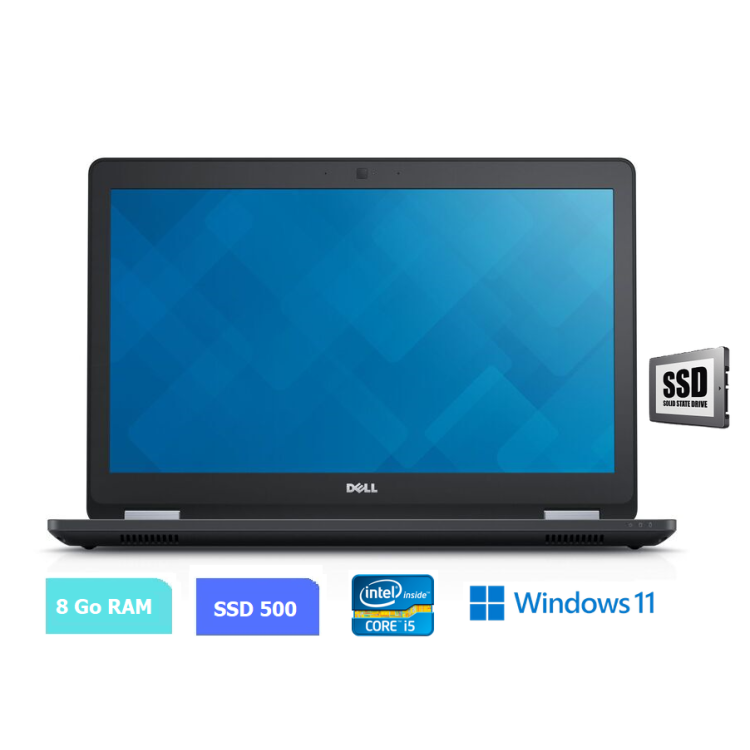 DELL E5580 - 8 Go RAM - SSD 500 Go - Windows 11 - N°110714