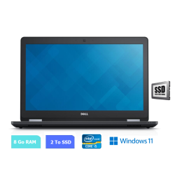 DELL E5580 - 8 Go RAM - SSD 2 To - Windows 11 - N°110716