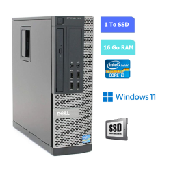 UC DE BUREAU DELL 9010 SFF core i3 - RAM 16 GO - SSD 1 To - WINDOWS 11 - N°130703
