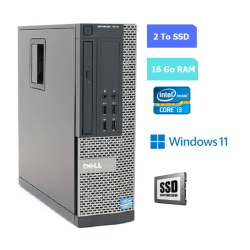 UC DE BUREAU DELL 9010 SFF core i3 - RAM 16 GO - SSD 2 To - WINDOWS 11 - N°130704