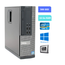 UC DE BUREAU DELL 9010 SFF core i3 - RAM 16 GO - SSD 500 Go - WINDOWS 10 - N°130707
