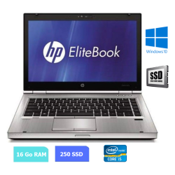 HP 8470P - 16 Go RAM - 250 SSD - Windows 10 - N°130719