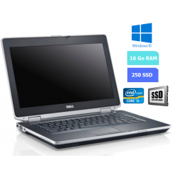 DELL E6430 - 16 Go RAM - SSD 250 Go - Windows 10 - N°130739