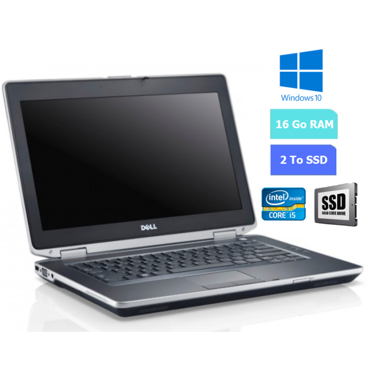 DELL E6430 - 16 Go RAM - SSD 2 To - Windows 10 - N°130742